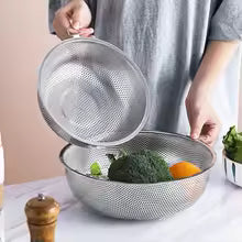 Stainless Steel Colander Basket Strainer for Fruit, Rice, Vegetables    \