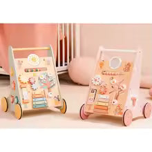 Robotime Robud Wooden Baby Walker, Montessori Push Toy, Activity Center.