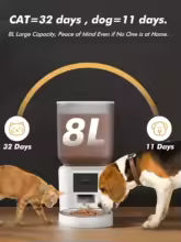 Furpipi Automatic Cat Feeder, 8L Large Capacity, Smart Pet Food Dispenser.