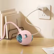 Interactive USB Rechargeable Cat Toy Ball, Automatic Rolling, Anti-Depression.